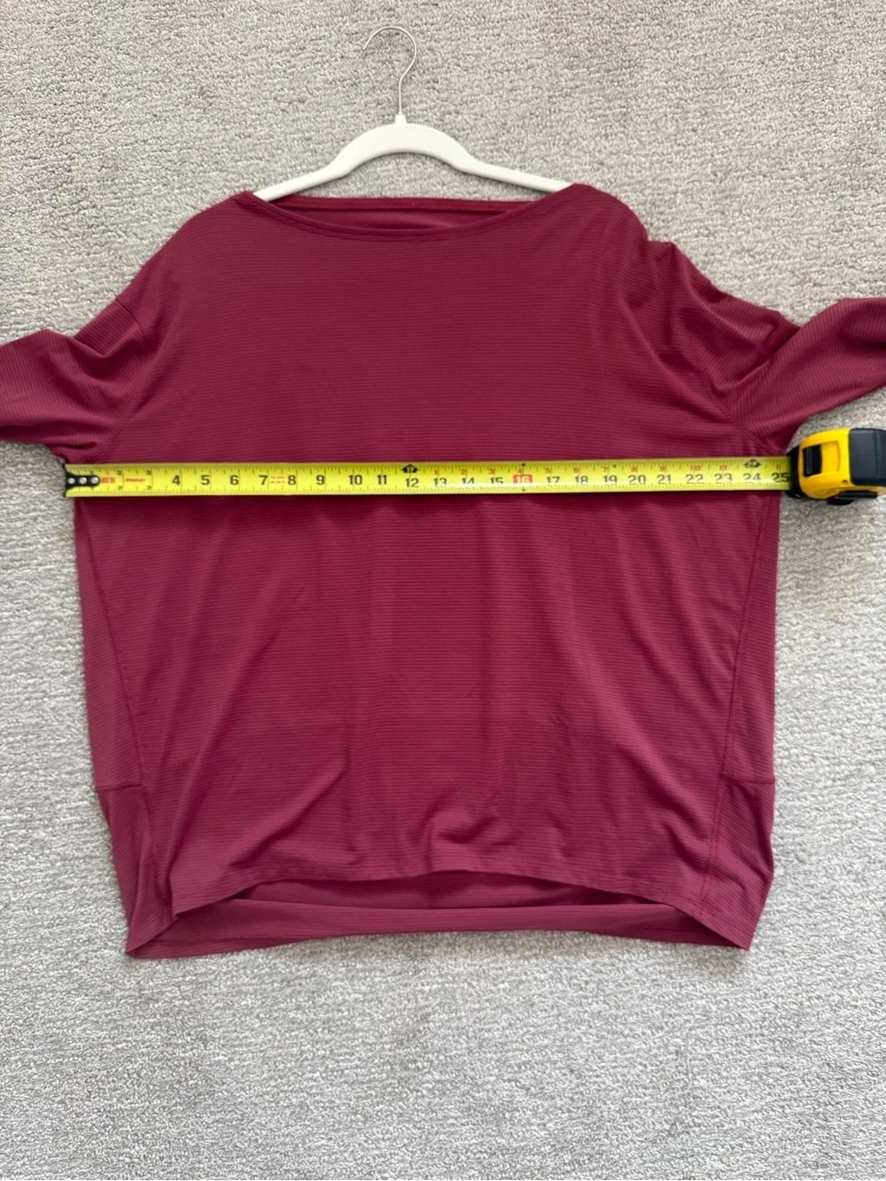 Lululemon Back in Action Long Sleeve in Berry